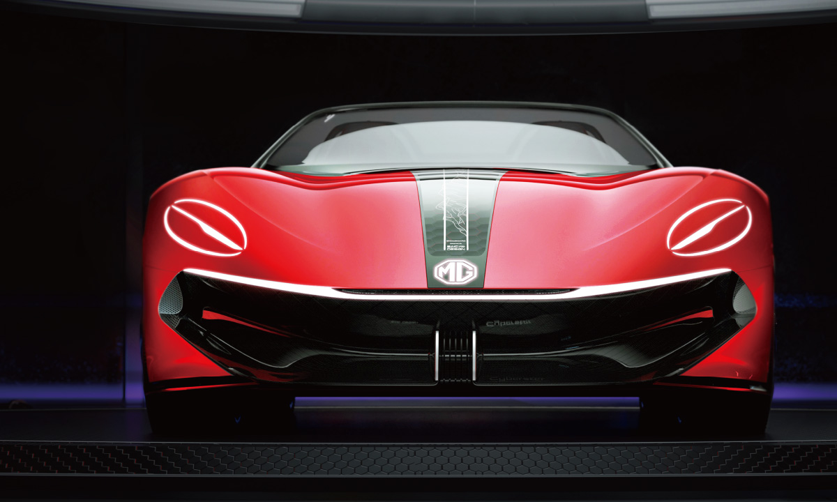 MG Cyberster AutoEV Low Front